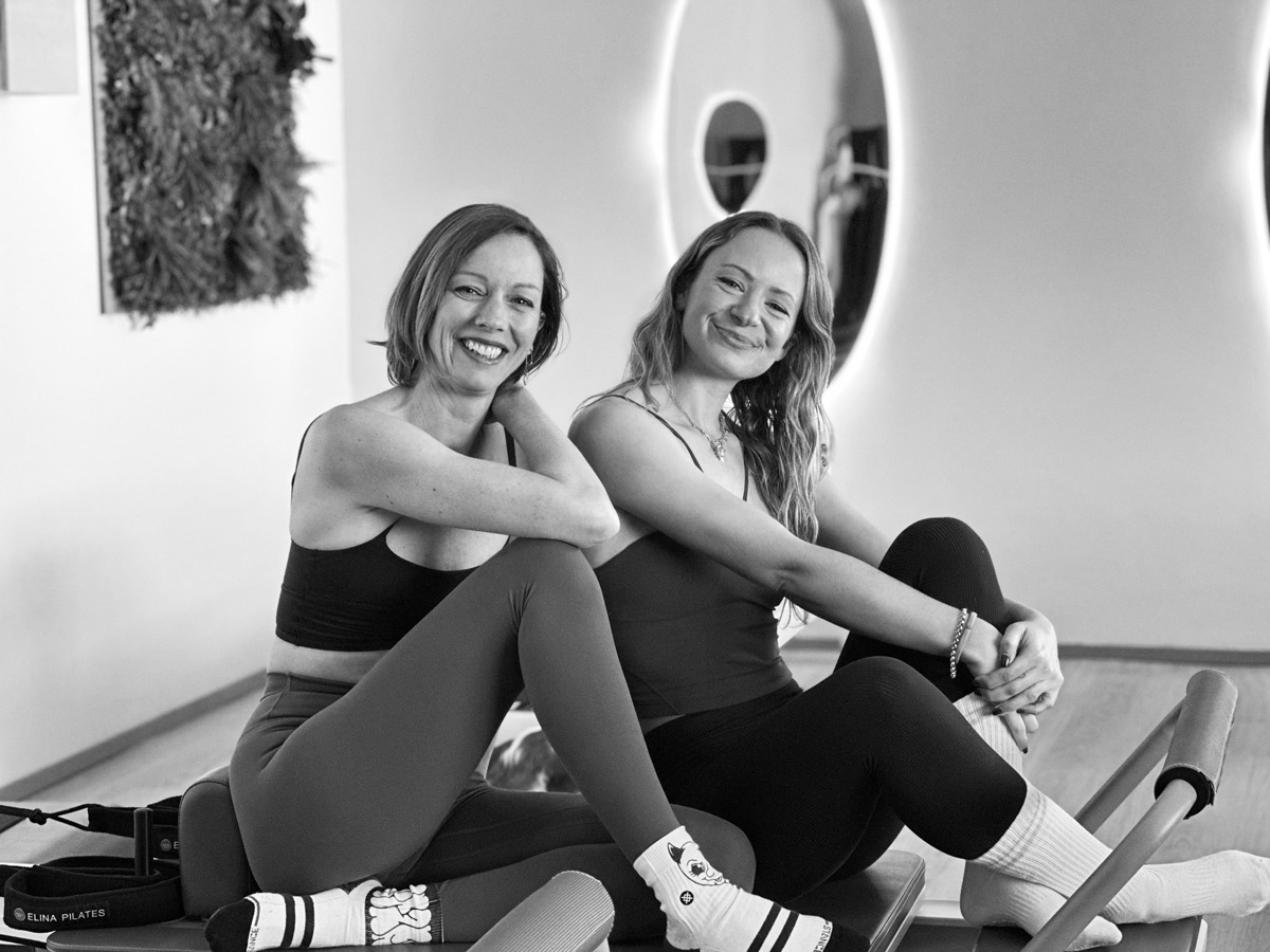 Magali Journe – professeure Pilates Antibes, fondatrice du Studio Terranga et Johanne professeure de pilates reformer à Antibes certifiées