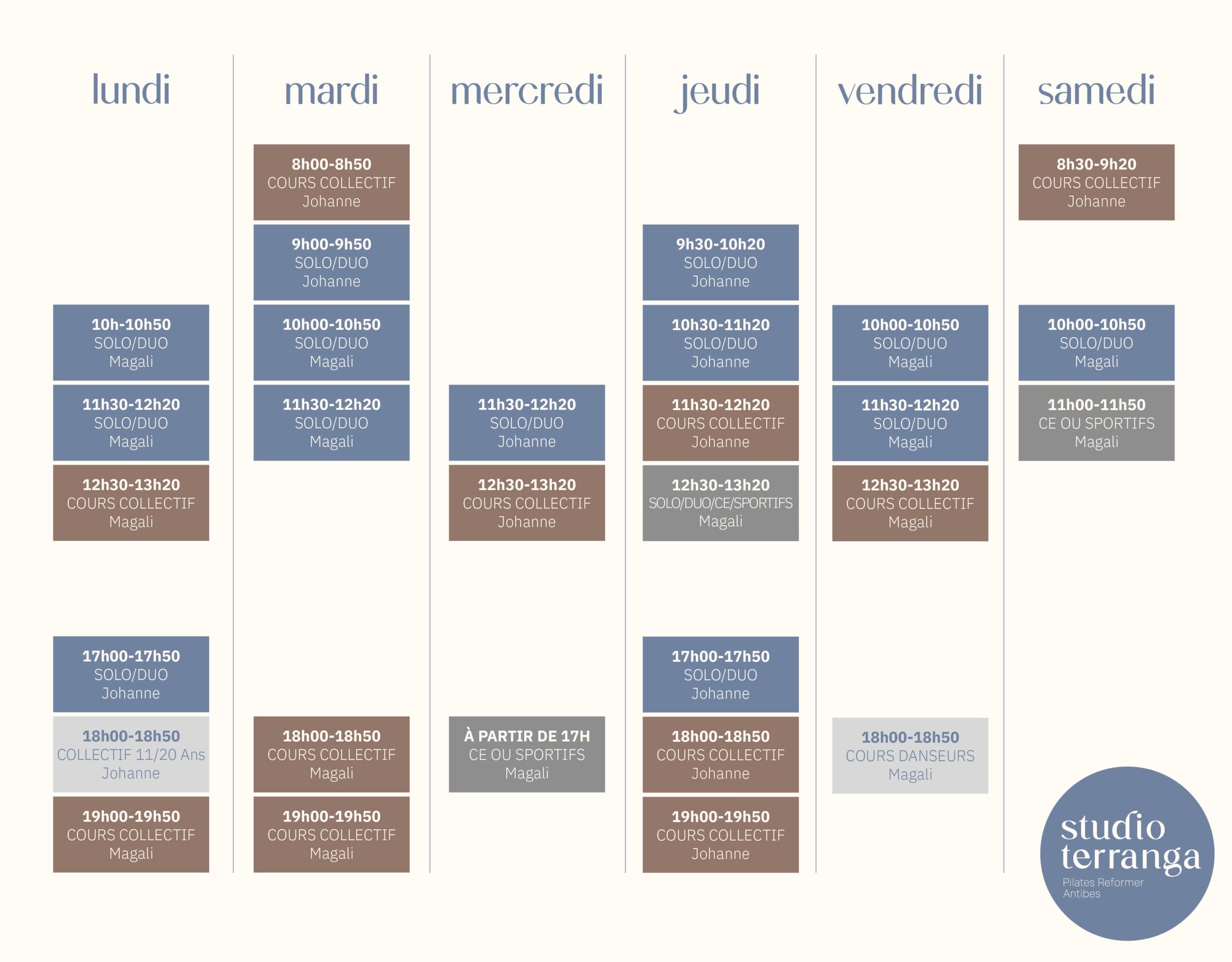 Cours Pilates Reformer Antibes – Studio Terranga